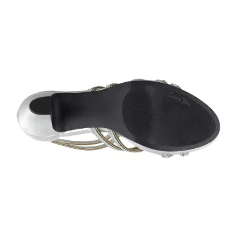 Easy Street Elated Womens Round Open Toe Stiletto Heel Pumps
