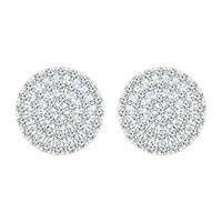 1/2 CT. T.W. Natural White Diamond 10K Rose Gold 10.5mm Stud Earrings