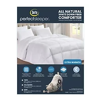 Serta 300 Thread Count Extra Warmth White Down Fiber Comforter