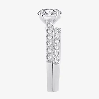 Signature By Modern Bride (H-I / Si1-Si2) Womens 2 CT. T.W. Lab Grown White Diamond 14K Gold Round Bridal Set