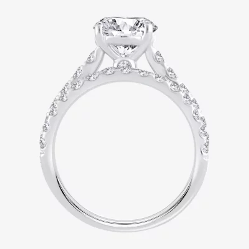 Signature By Modern Bride (H-I / Si1-Si2) Womens 2 CT. T.W. Lab Grown White Diamond 14K Gold Round Bridal Set