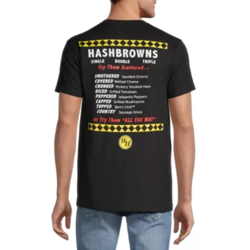 Waffle House Mens Crew Neck Short Sleeve Regular Fit Graphic T-Shirt
