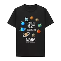 Little & Big Kid Boys Crew Neck Short Sleeve Regular Fit NASA Graphic T-Shirt