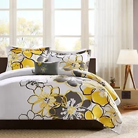Intelligent Design Mackenzie Floral Comforter Set with decorative pillow