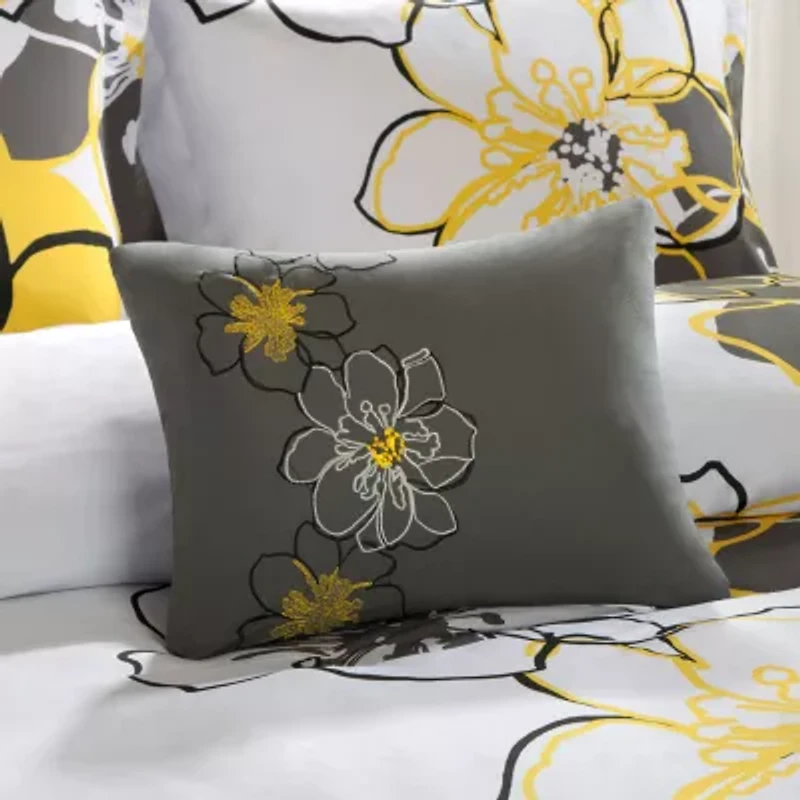Intelligent Design Mackenzie Floral Comforter Set with decorative pillow