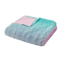 Intelligent Design Ombre Shaggy Faux Fur Duvet Cover Set