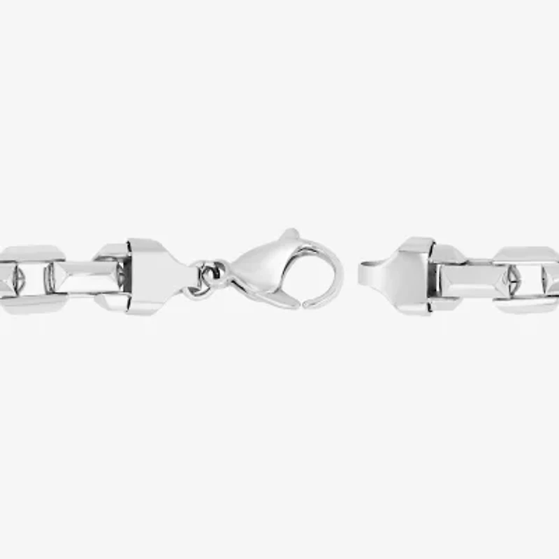 Mens Stainless Steel 9 Inch Link Bracelet