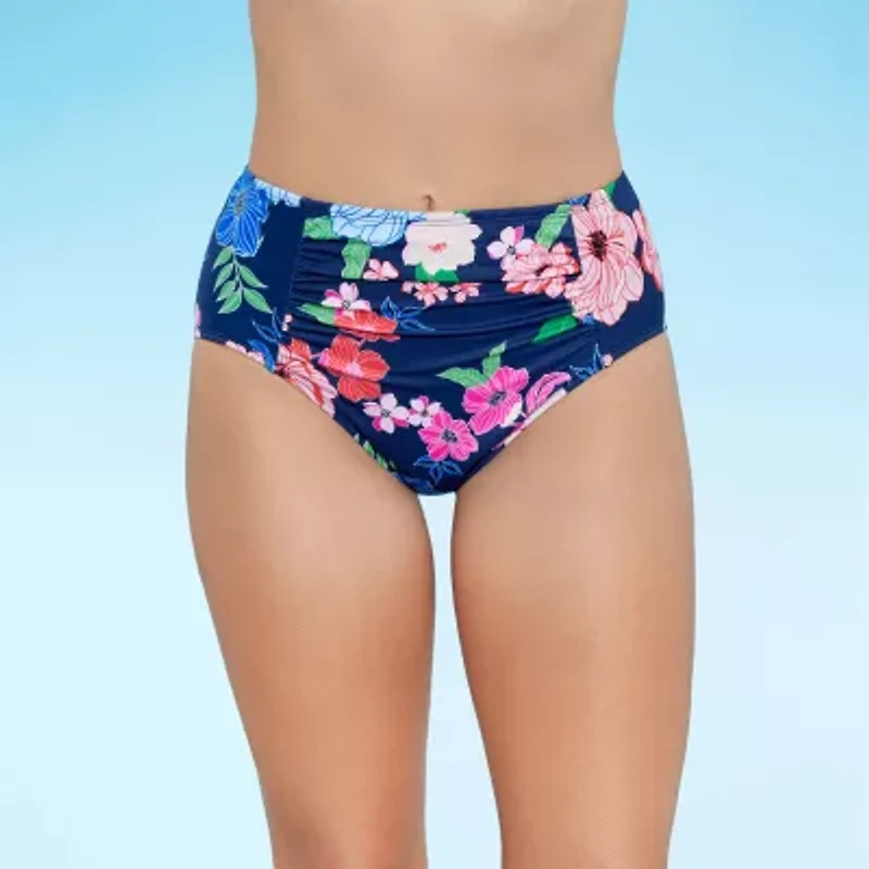 Liz Claiborne Comfort Waistband Plus Brief Bikini Swimsuit Bottom