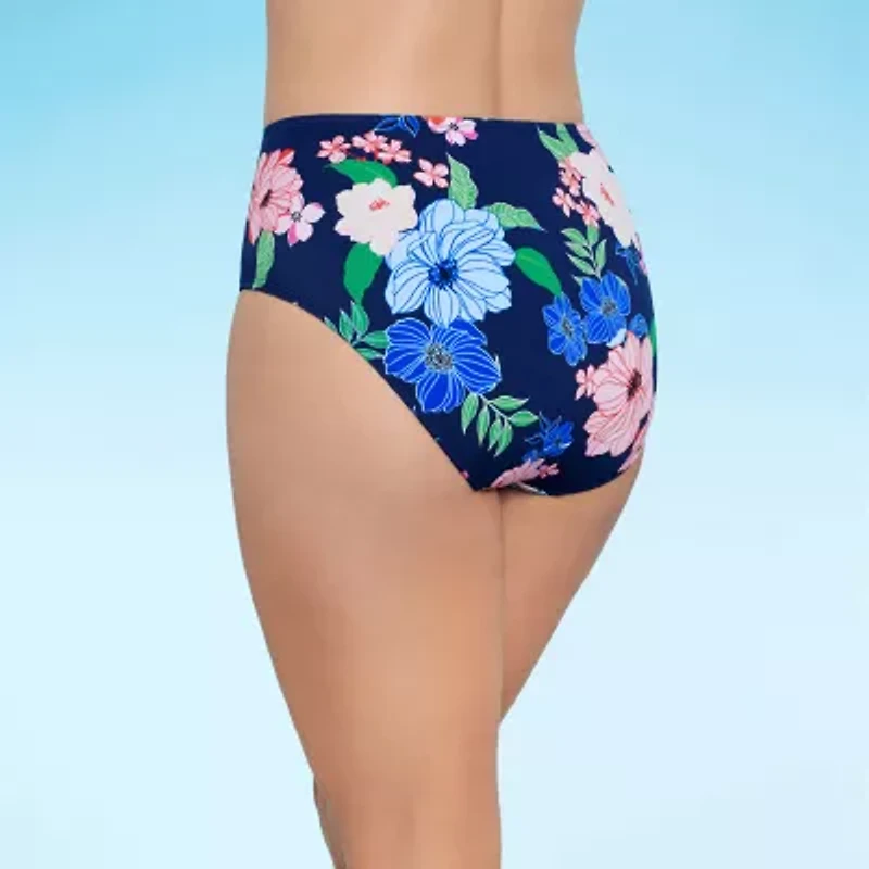 Liz Claiborne Comfort Waistband Plus Brief Bikini Swimsuit Bottom