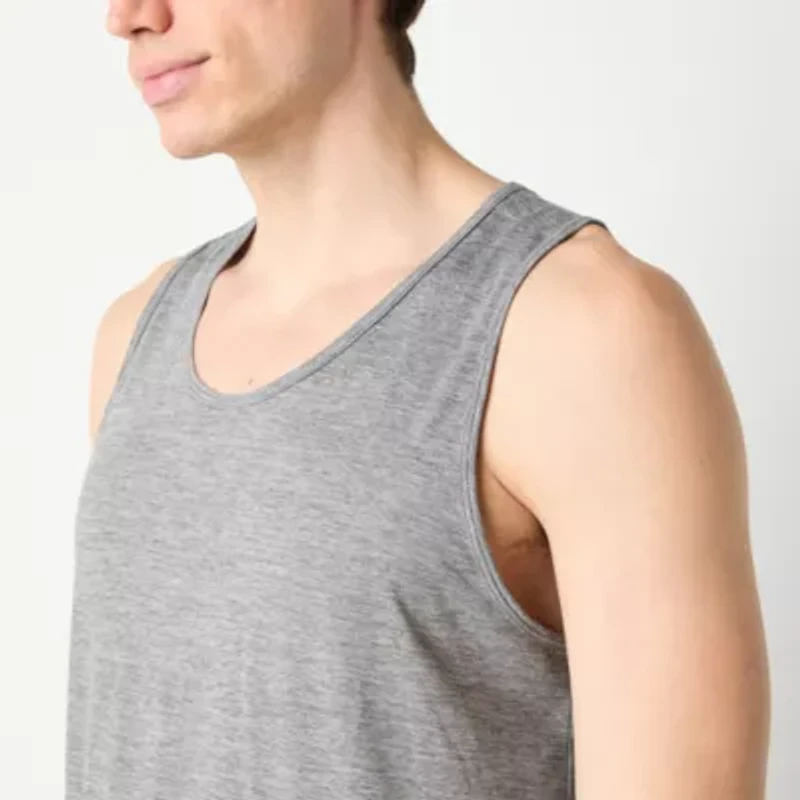 Xersion Mens Round Neck Sleeveless Active Tank Top