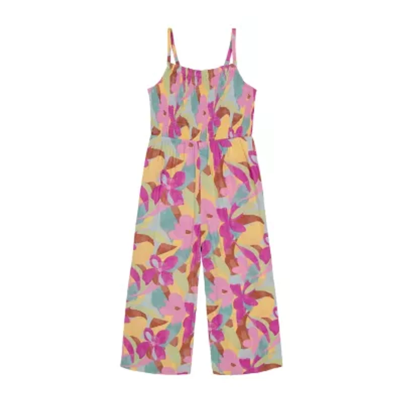 Roxy Big Kid Girls Straight Neck Sleeveless Jumpsuit