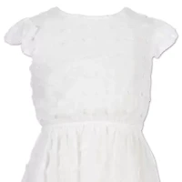 Speechless Big Kid Girls Short Sleeve Ruffled A-Line Dress