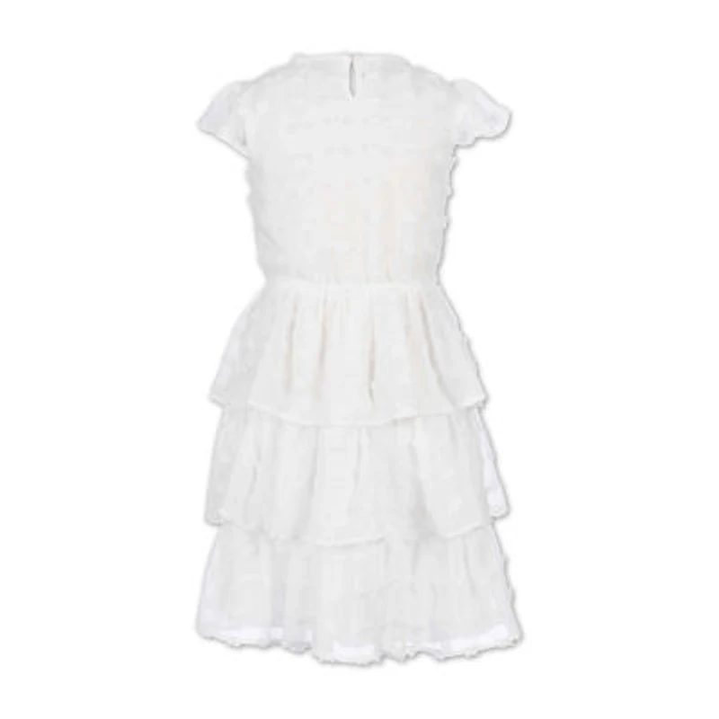 Speechless Big Kid Girls Short Sleeve Ruffled A-Line Dress