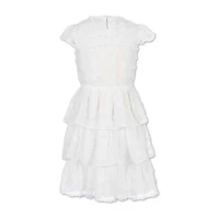 Speechless Big Kid Girls Short Sleeve Ruffled A-Line Dress