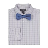 Van Heusen Little & Big Kid Boys Stretch Fabric Long Sleeve Point Collar Shirt + Tie Set
