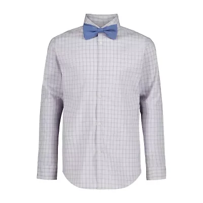 Van Heusen Little & Big Kid Boys Stretch Fabric Long Sleeve Point Collar Shirt + Tie Set