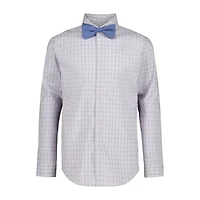 Van Heusen Little & Big Kid Boys Stretch Fabric Long Sleeve Point Collar Shirt + Tie Set