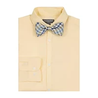 Van Heusen Little & Big Kid Boys Stretch Fabric Long Sleeve Point Collar Shirt + Tie Set