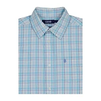 IZOD Big Kid Boys Short Sleeve Regular Fit Button-Down Shirt