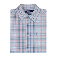 IZOD Big Kid Boys Short Sleeve Regular Fit Button-Down Shirt