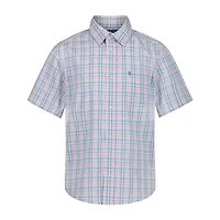IZOD Big Kid Boys Short Sleeve Regular Fit Button-Down Shirt