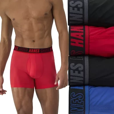 Hanes Moves X-Temp Performance Total Support Pouch Mens 4 Pack Cooling Multi-Pack Trunks Umstc4