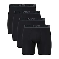 Hanes Moves X-Temp Performance Total Support Pouch Mens 4 Pack Boxer Briefs Umsbe4