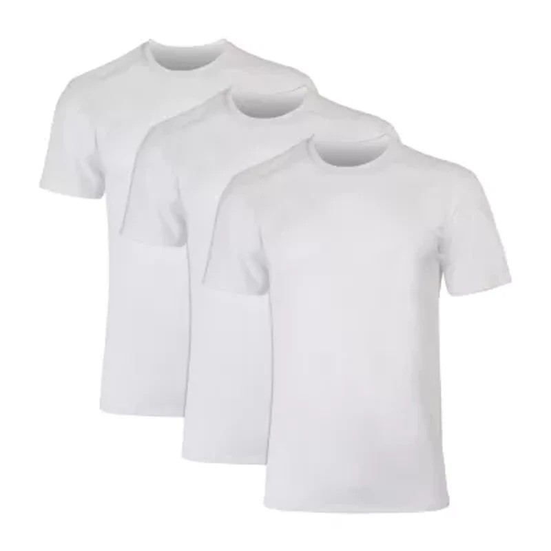 Hanes Moves X-Temp Performance Mens 3 Pack Short Sleeve Crew Neck Moisture Wicking T-Shirt