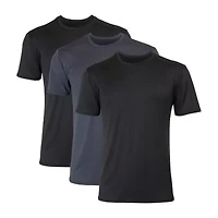 Hanes Moves X-Temp Performance Mens 3 Pack Short Sleeve Crew Neck Moisture Wicking T-Shirt