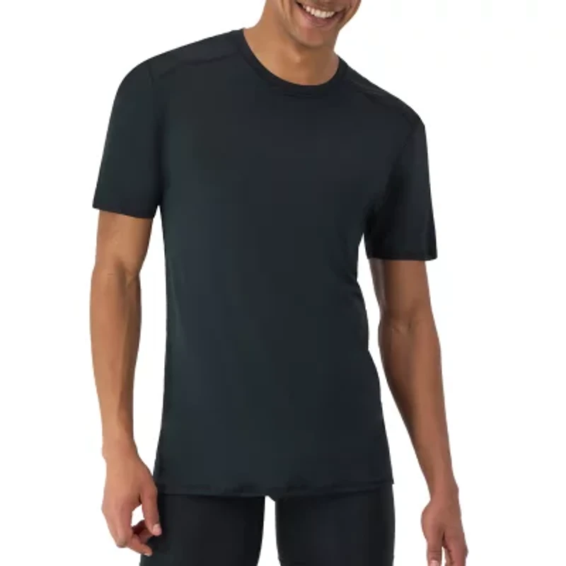 Hanes Moves X-Temp Performance Mens 3 Pack Short Sleeve Crew Neck Moisture Wicking T-Shirt