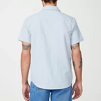 Free Country Mens Short Sleeve Regular Fit Button-Down Shirt