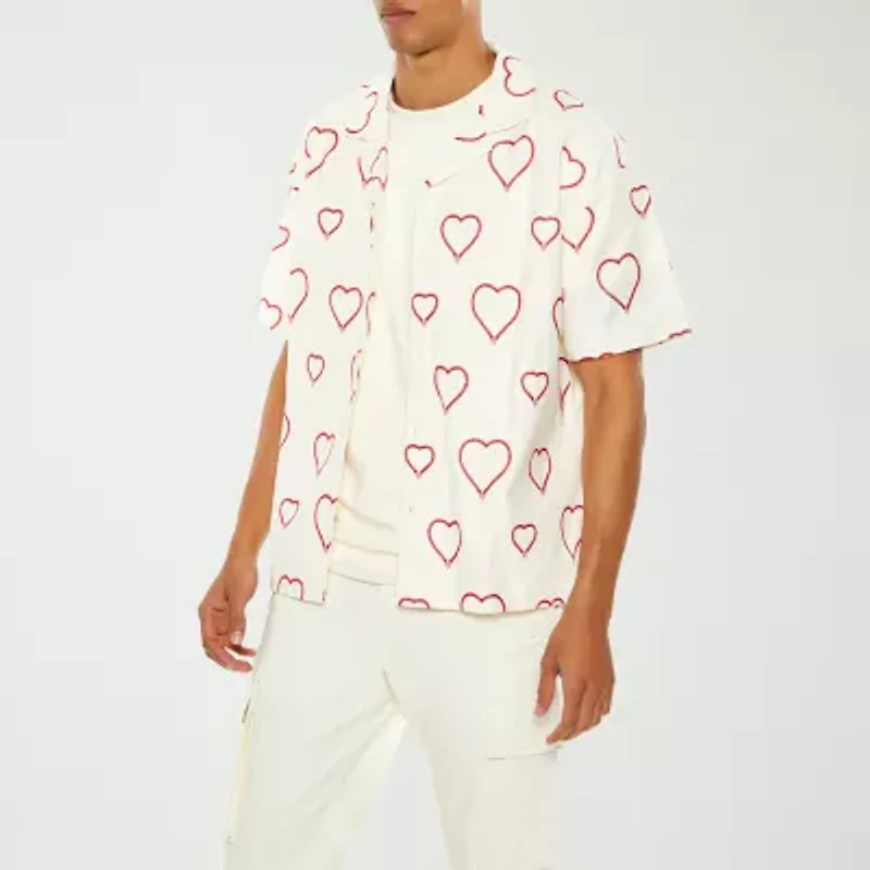 Forever 21 Mens Short Sleeve Button-Down Shirt