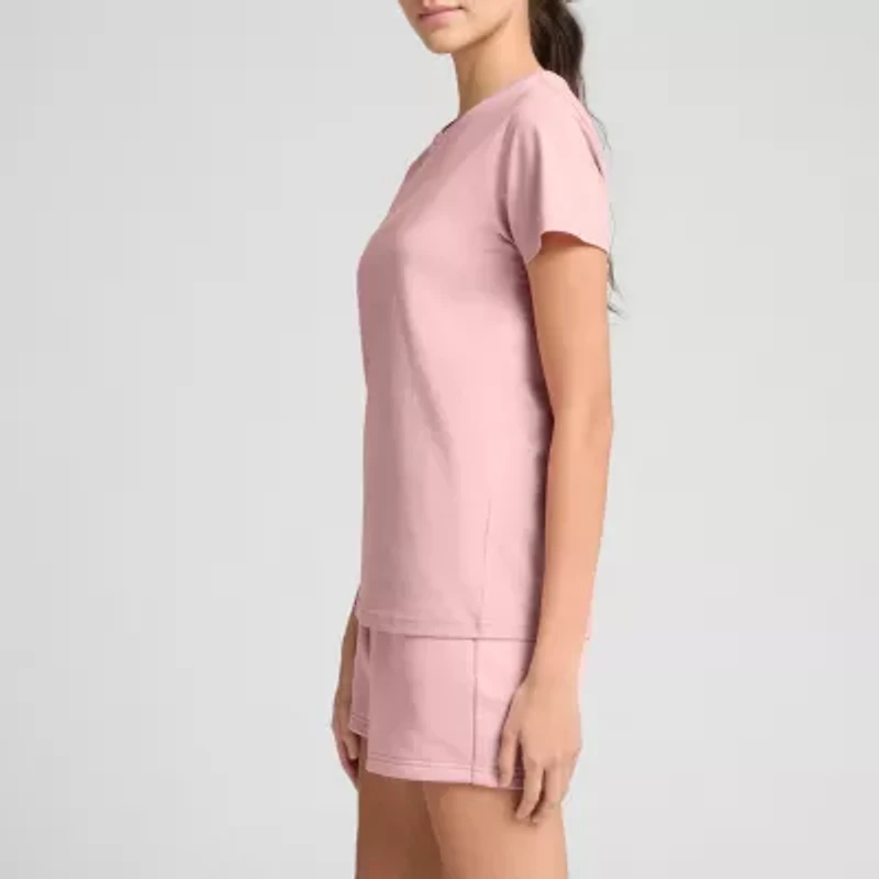 PUMA Womens Crew Neck Short Sleeve Active T-Shirt