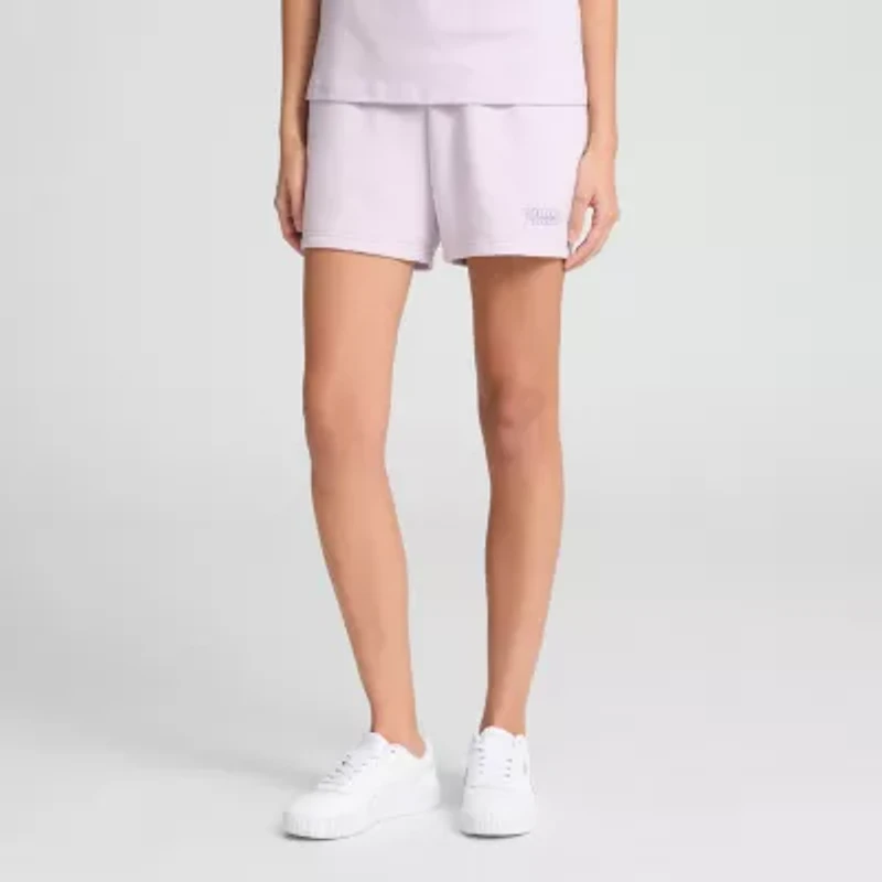 PUMA Womens French Terry Pull-On Short