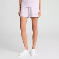 PUMA Womens French Terry Pull-On Short