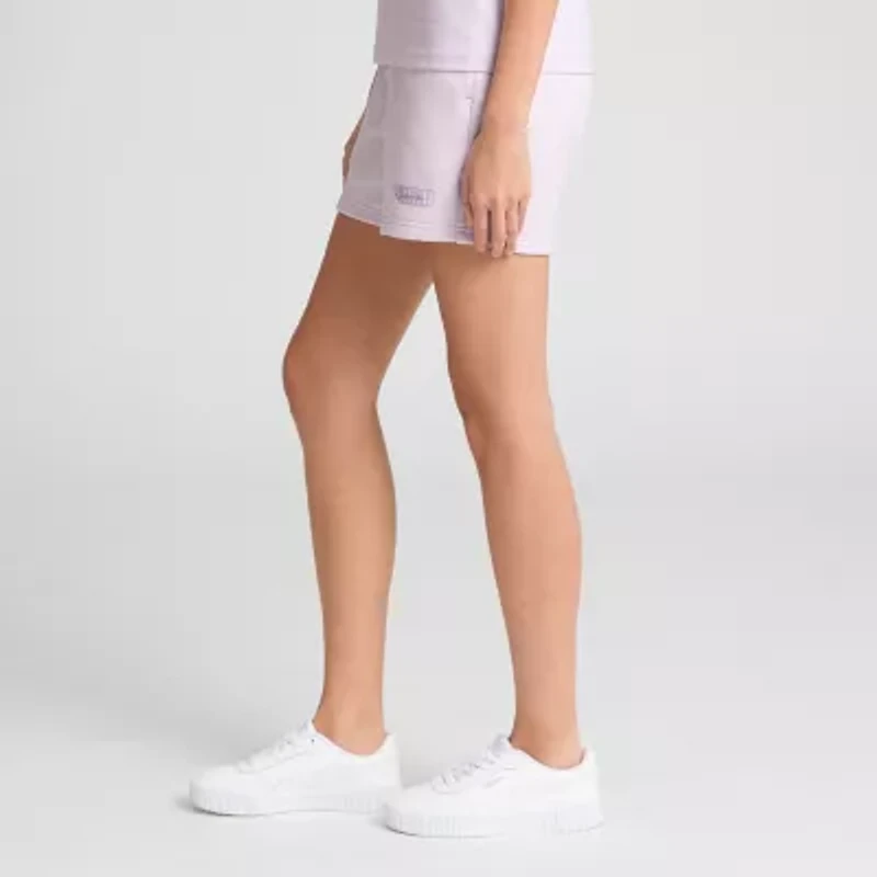 PUMA Womens French Terry Pull-On Short