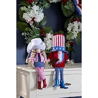 Layerings Uncle Sam And Cowgirl 2-pc. Gnome