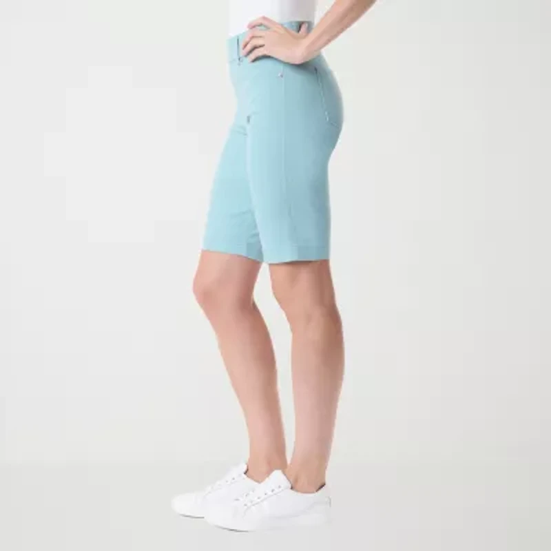 Gloria Vanderbilt Womens 11" High Rise Bermuda Short