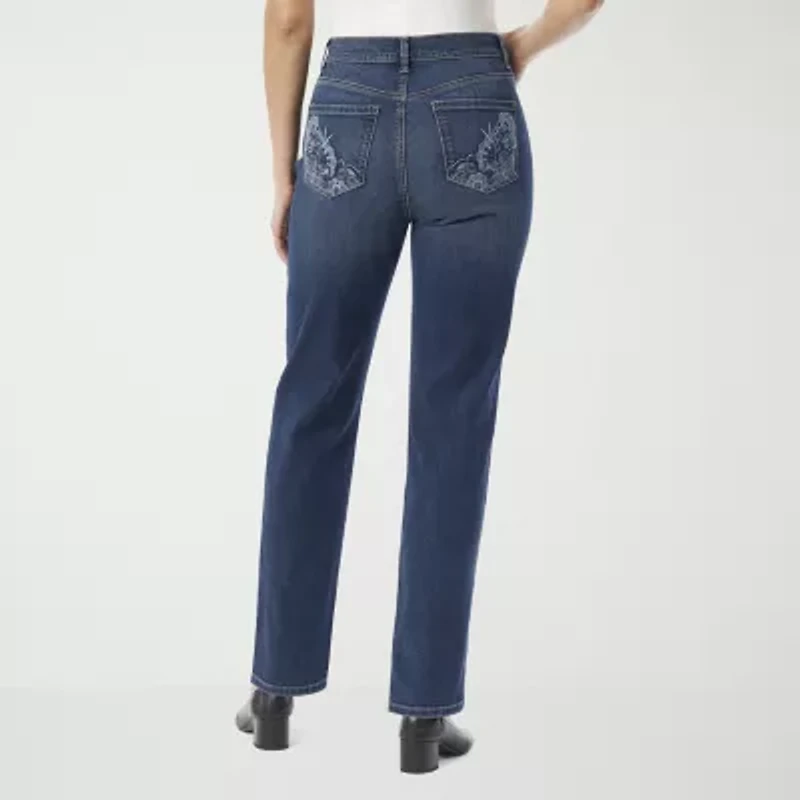 Gloria Vanderbilt Amanda Womens High Rise Regular Fit Jean
