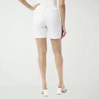 Gloria Vanderbilt Amanda Womens High Rise Denim Short