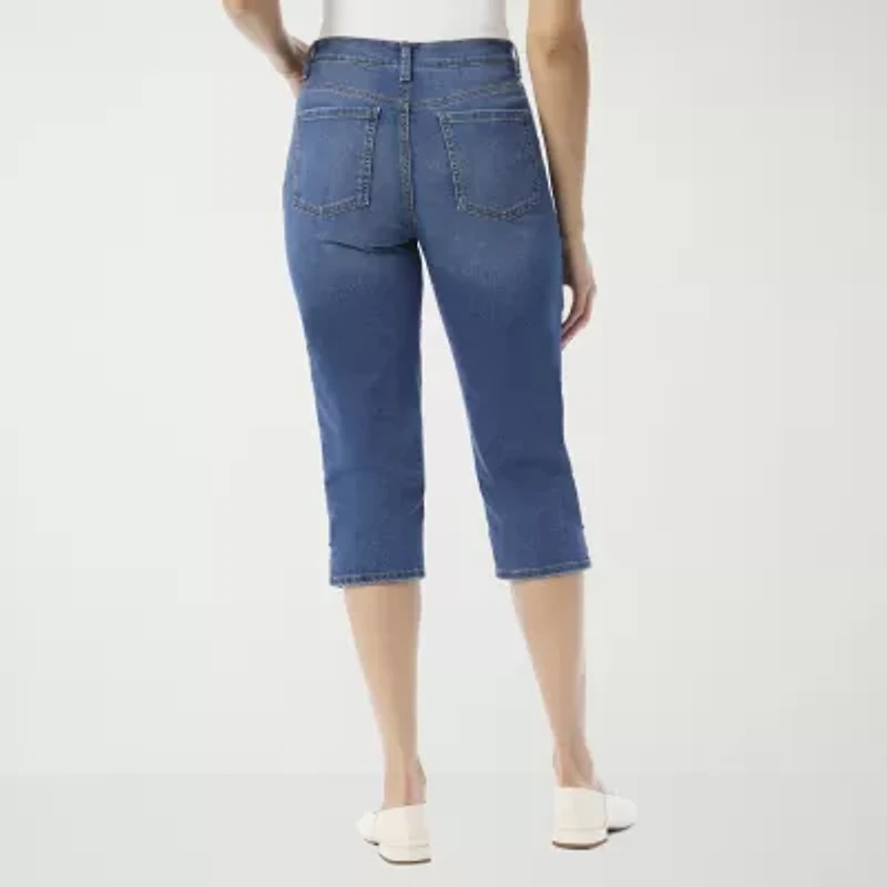 Gloria Vanderbilt Amanda Womens Straight High Rise Capri Pant