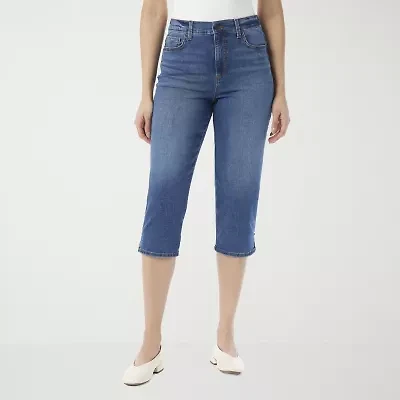 Gloria Vanderbilt Amanda Womens Straight High Rise Capri Pant
