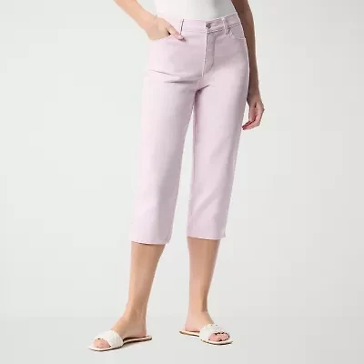 Gloria Vanderbilt Amanda Womens Straight High Rise Capri Pant