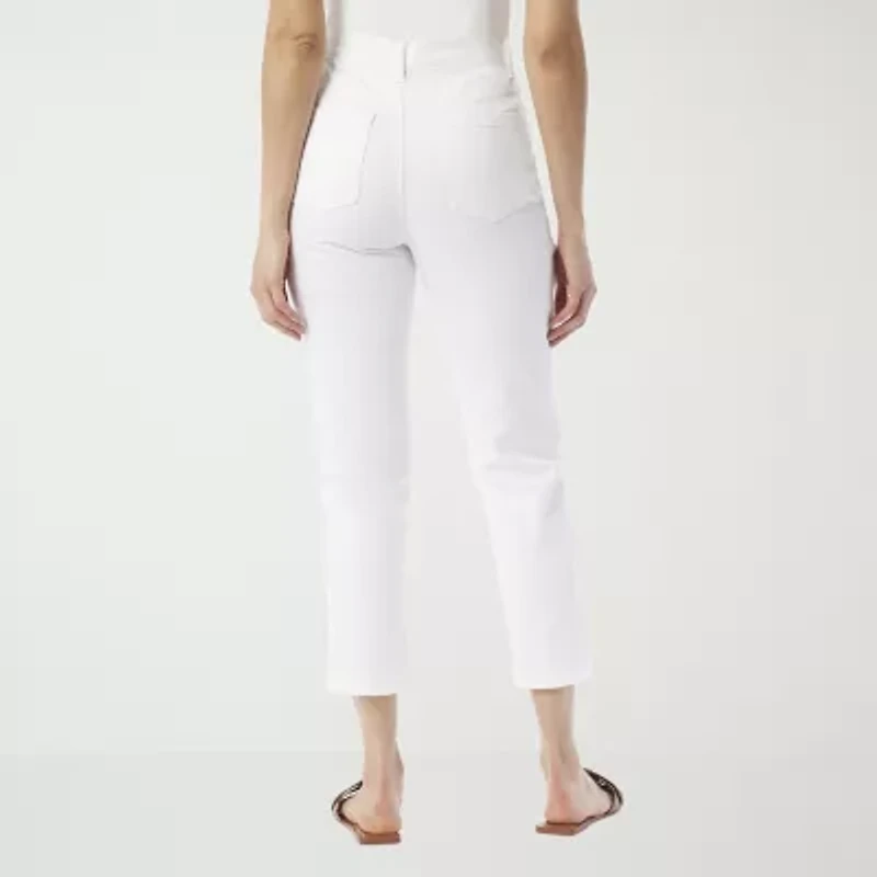 Gloria Vanderbilt Amanda Womens Embroidered Ankle Jean