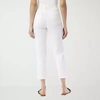 Gloria Vanderbilt Amanda Womens Embroidered Ankle Jean
