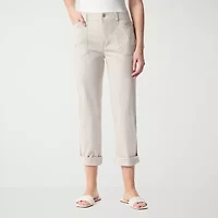 Gloria Vanderbilt Womens Straight High Rise Ankle Pant