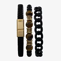 U.S. Polo Assn. Mens Black 4-pc. Watch Boxed Set Usc20294jc