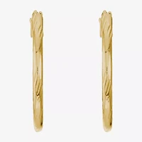 Liz Claiborne® Textured Hoop Earrings
