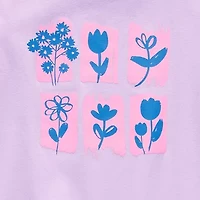 Okie Dokie Toddler & Little Girls Round Neck Short Sleeve Graphic T-Shirt