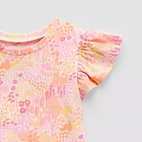 Okie Dokie Toddler & Little Girls Round Neck Short Sleeve Graphic T-Shirt